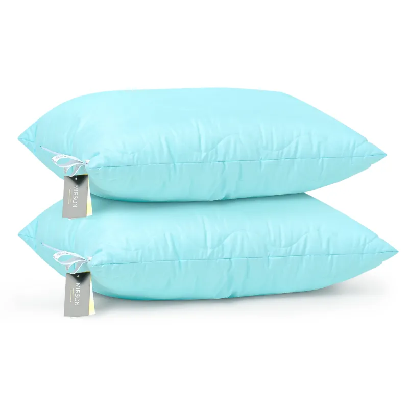Набор шелковых подушек Eco Light Blue №1616 шелк Капок микросатин Фото - 6