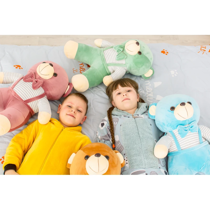 Плед+подушка детские №1050 Bear Green - 4