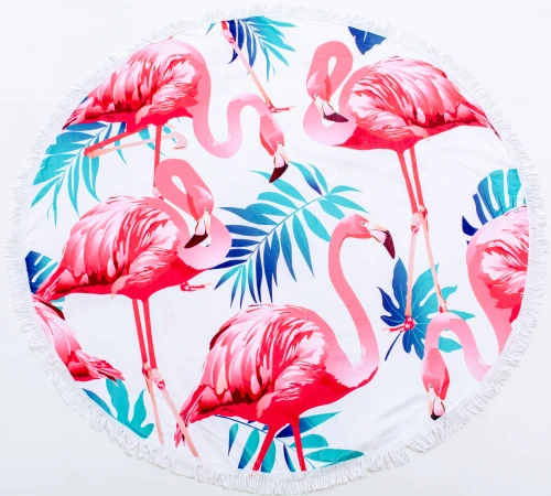 Пляжное полотенце №5054 Summer Time Light flamingo