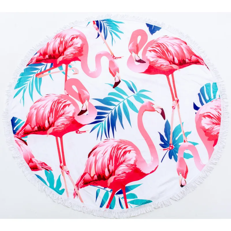 Пляжное полотенце №5054 Summer Time Light flamingo