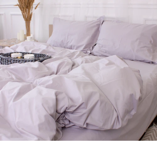 Простынь Poplin Line "054 Light Gray" - 2