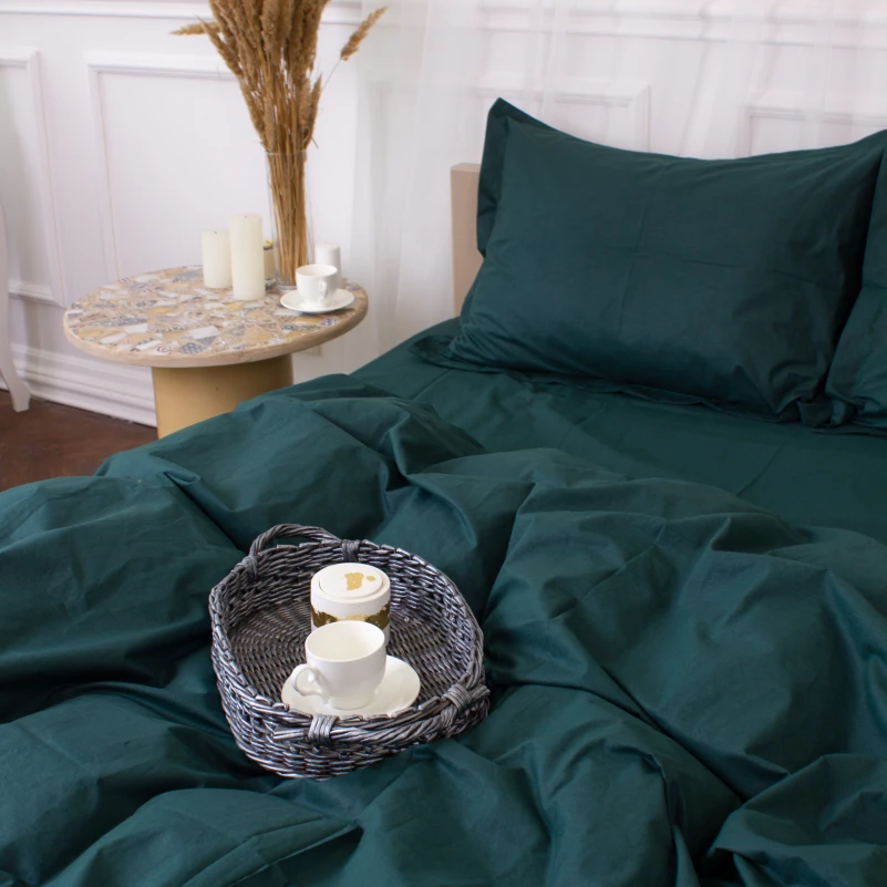 Простынь Poplin Line "091 Emerald" - 4