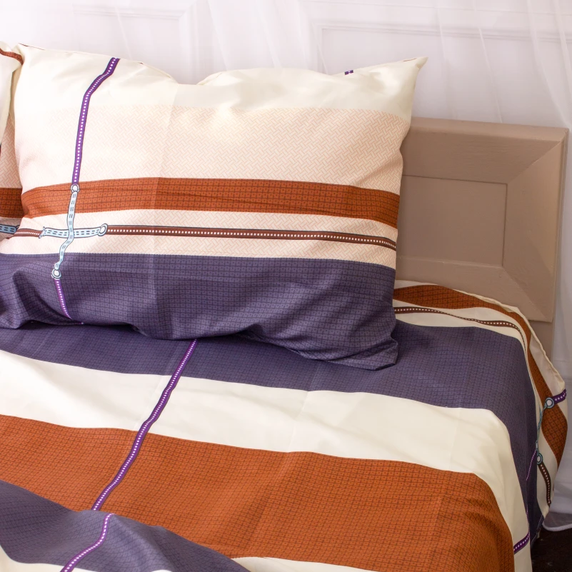 Комплект постельного белья Микрофибра принт 15-0337 Selino - 4