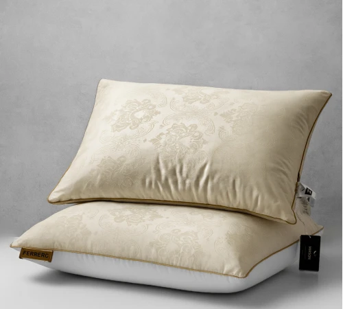 Подушка пуховая 90% белый пух Standart / 10% перо №15-05 Ferrero Vanilla 