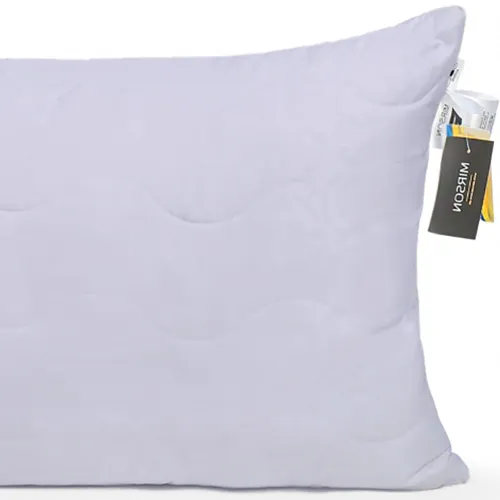 Подушка шовкова Eco Light Gray №9024 шовк Капок мікросатин - 1