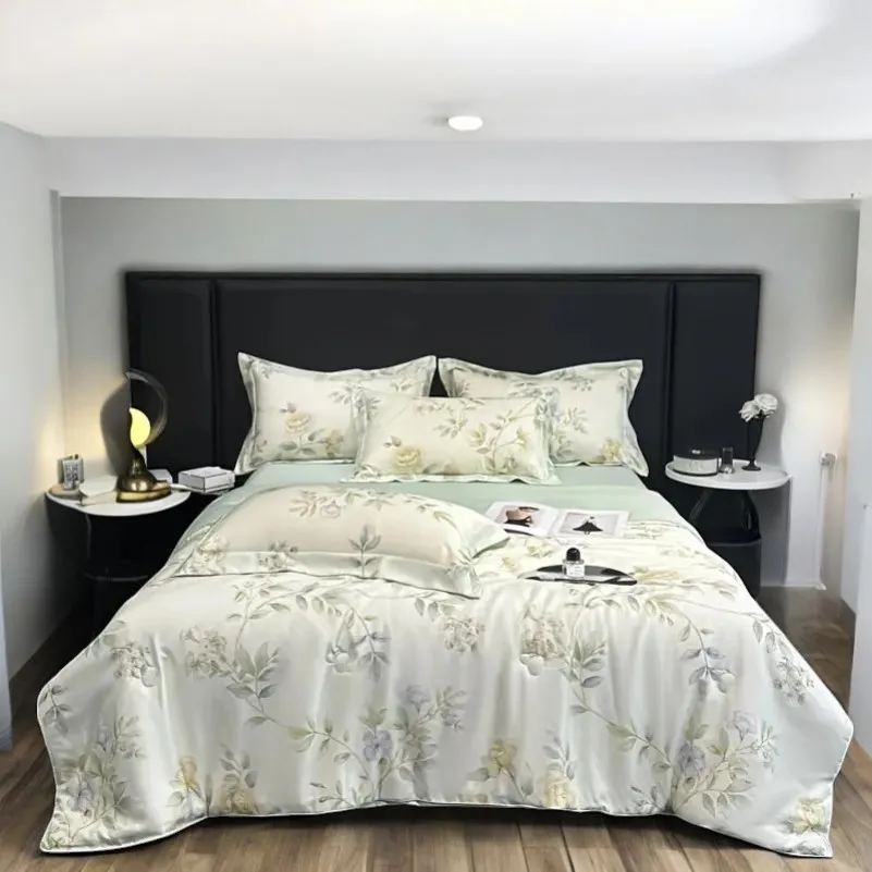 Набір ковдра Floral Eucalyptus Tencel