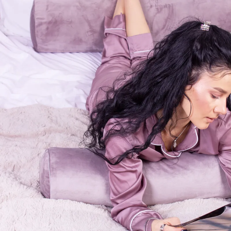 Подушка-валик №8397 Velvet Line 28-0005 Ashen BamBoo - 7