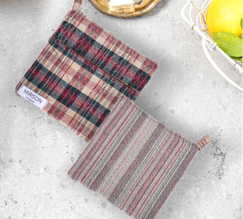 Прихватка гобелен/вафля №801 Coffee