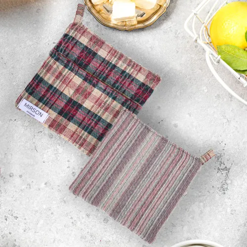 Прихватка гобелен/вафля №801 Coffee