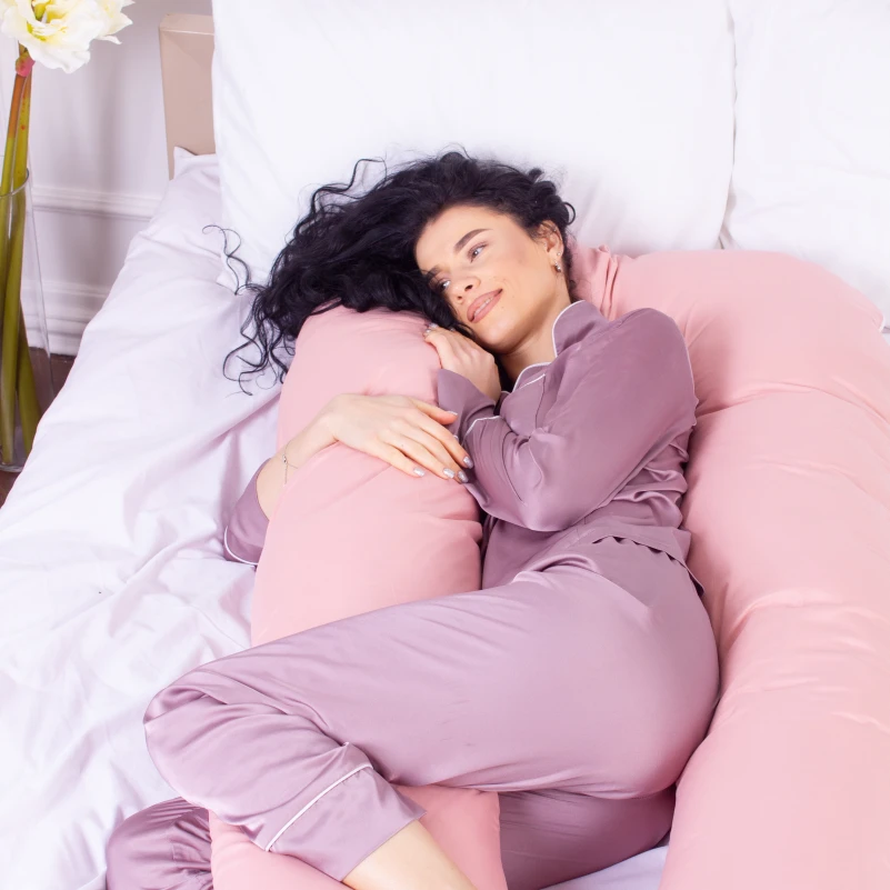 Подушка для беременных и отдыха U-образная № 8014 Eco Line "Coral" EcoSilk микросатин - 6