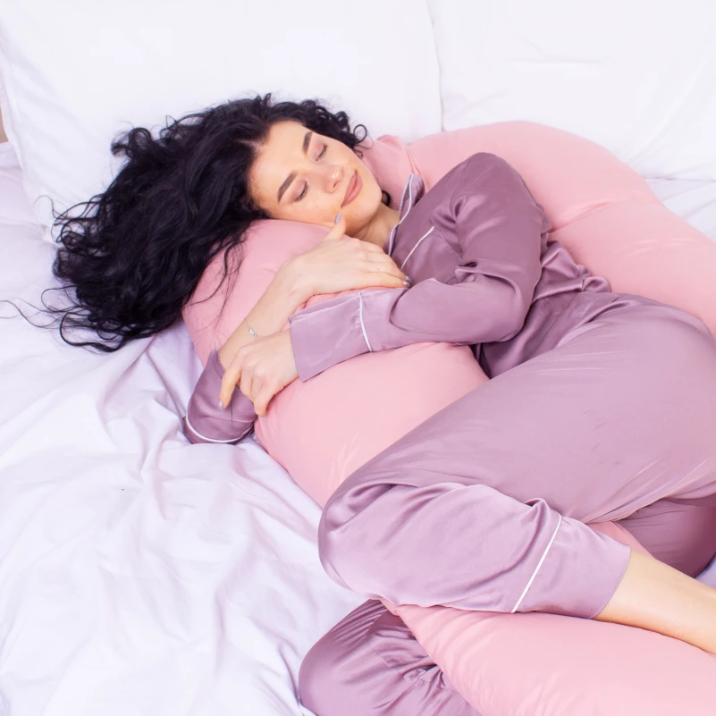 Подушка для беременных и отдыха U-образная № 8014 Eco Line "Coral" EcoSilk микросатин - 7