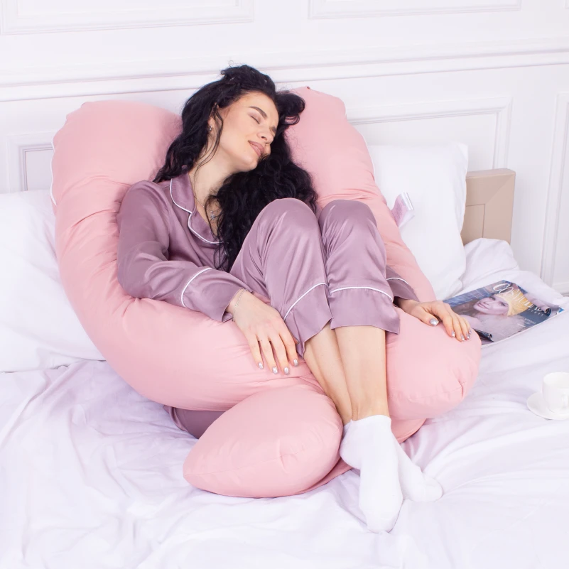 Подушка для беременных и отдыха U-образная № 8014 Eco Line "Coral" EcoSilk микросатин - 10