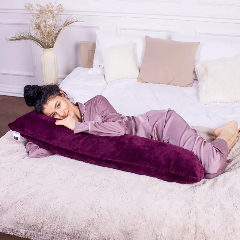 Подушка для беременных и отдыха Г-образная №8455 Velvet Line 28-0002 Excalibur EcoSilk велюр - 5
