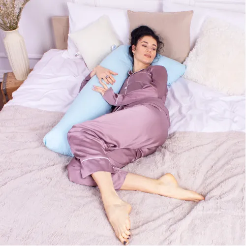 Подушка для беременных и отдыха Г-образная №8415 14-4121 Blanco EcoSilk Ranforce Elite