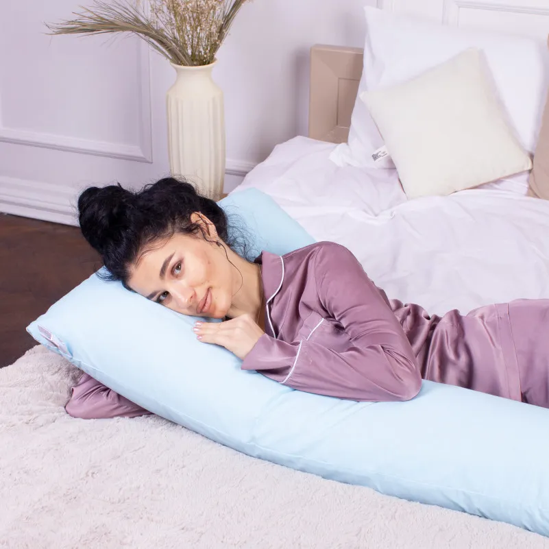 Подушка для беременных и отдыха Г-образная №8415 14-4121 Blanco EcoSilk Ranforce Elite - 5