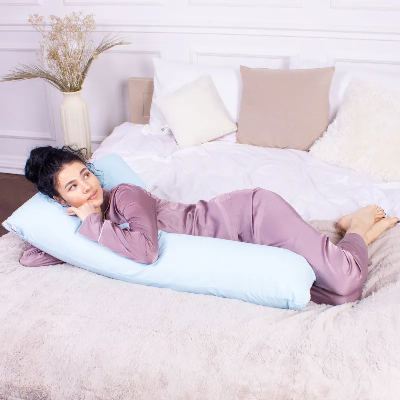 Подушка для беременных и отдыха Г-образная №8415 14-4121 Blanco EcoSilk Ranforce Elite - 6