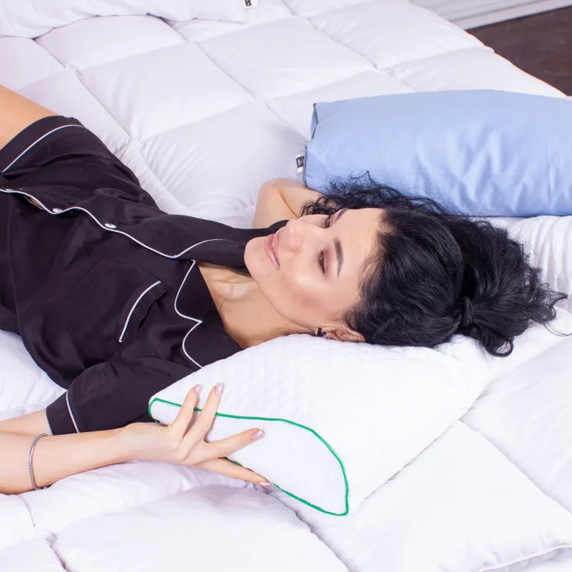 Подушка ортопедична (стружка Memory) №4171 Steep Line Aloe Vera KIDDY 50*29*5/8 см - 8