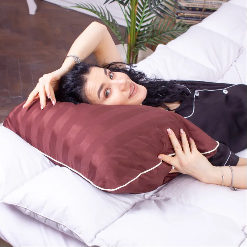 Подушка ортопедична (стружка Memory) №4063 Noble stripe Lorenzo MEN 59*43*12 см - 6