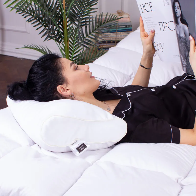 Подушка ортопедическая (стружка Memory) №4161 28-0001 White Velvet 49*32*10,5 см - 6