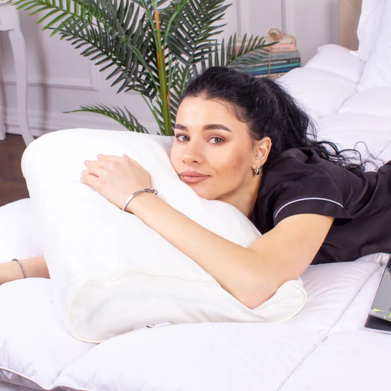 Подушка ортопедическая (стружка Memory) №4161 28-0001 White Velvet 49*32*10,5 см - 4