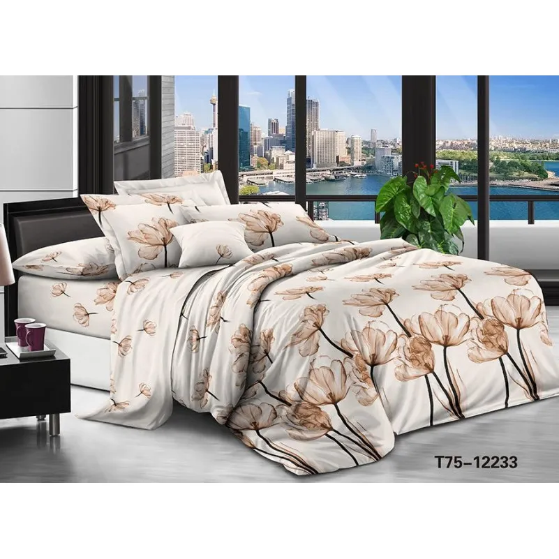 Комплект постільної білизни 100% поліестер 15-0616 Taranto