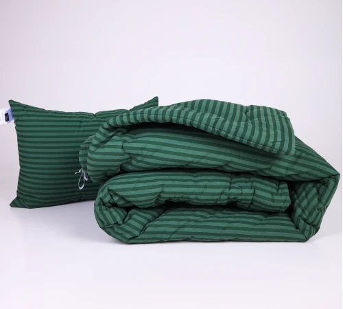 Одеяло антиаллергенное №123 Сolor Fun Line 17-0612 Stripe Emerald Thinsulate (Зимнее) Black Friday - 2