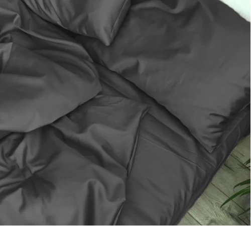 Наволочка Satin Light Pro 10-005 Dark Gray Black Friday