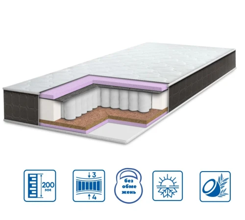 Матрац пружинний "незалежні блоки" ES Brave Spring 2 в 1