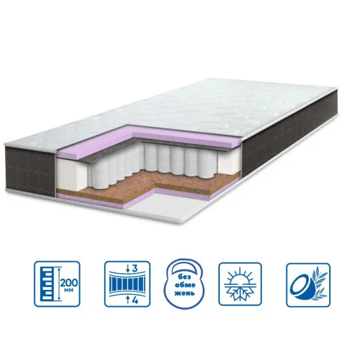 Матрас пружинный "независимые блоки" ES Brave Spring 2 в 1