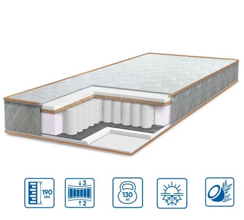 Матрац пружинний "незалежні блоки" ES Ultra 2 в 1