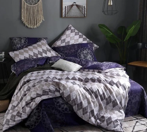 Комплект постельного белья бязь 17-0135 Purple Black Friday