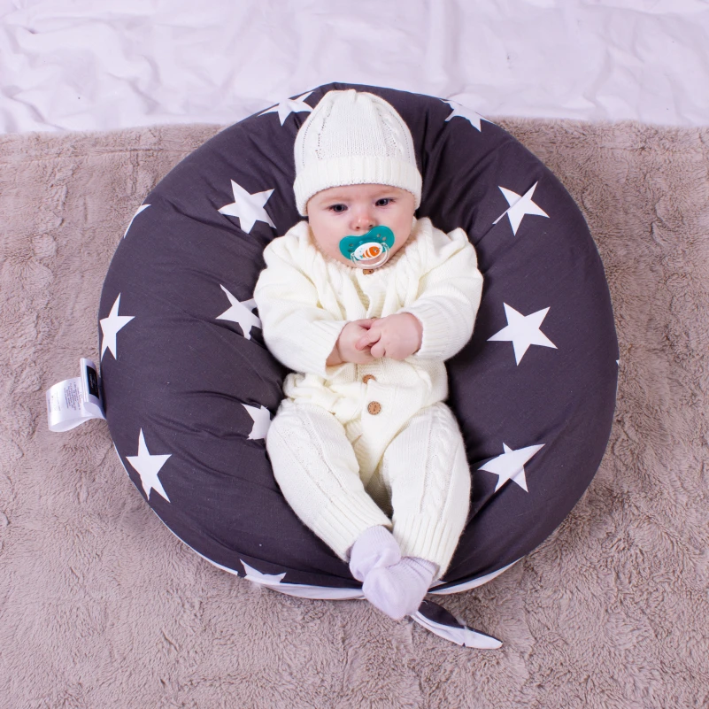 Подушка для вагітних та годування №8649 Print Line 17-0030 Berto (бязь) 100% піна Memory Black Friday