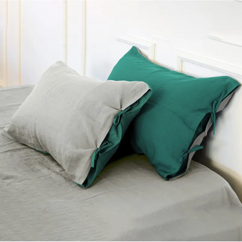 Комплект постільної білизни Льон Organic Natural Line "Green meadow" - 11