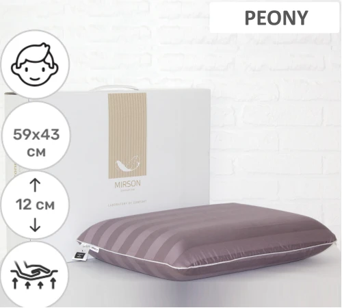 Подушка ортопедическая №7023 Elite Noble stripe Peony MEN 59*43*12 см