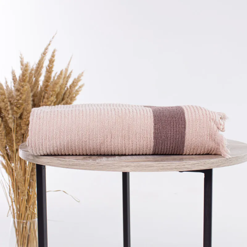 Набір банних рушників (2 шт.) Е №107 Elite Luxury Beige - 4