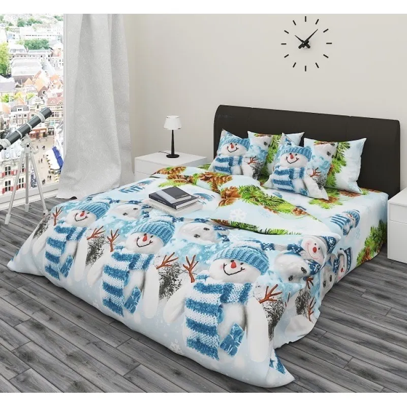 Простынь Бязь 17-0266 Snowman