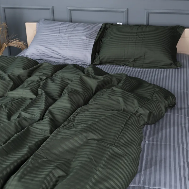 Комплект постельного белья Сатин JUNIOR Satin Stripe 30-0017 + 30-0012 Galatee