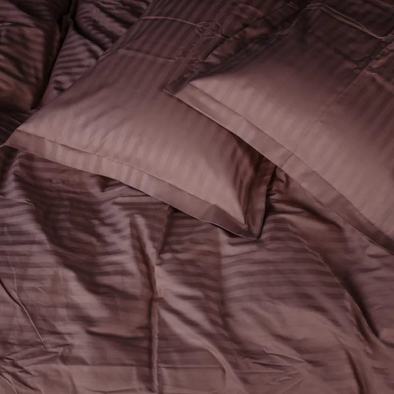 Комплект постельного белья Сатин TEENAGER Satin Stripe 30-0008 Smoky Pink - 1