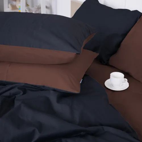 Комплект постельного белья Сатин TEENAGER Dark Chocolate 0211+0055 - 2