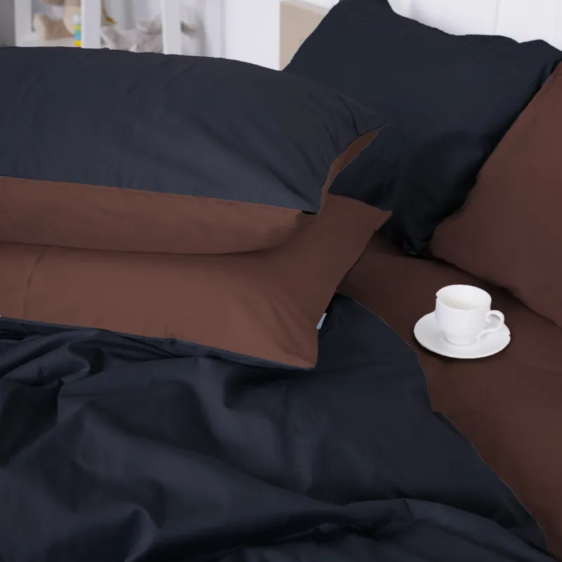 Комплект постельного белья Сатин TEENAGER Dark Chocolate 0211+0055 - 1
