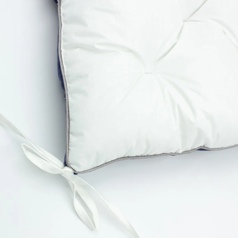 Подушка для стула 28-0006 Navy blue Velvet - 6