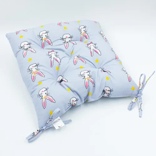 Подушка для стільця Бязь Принт 17-0527 Bunnies