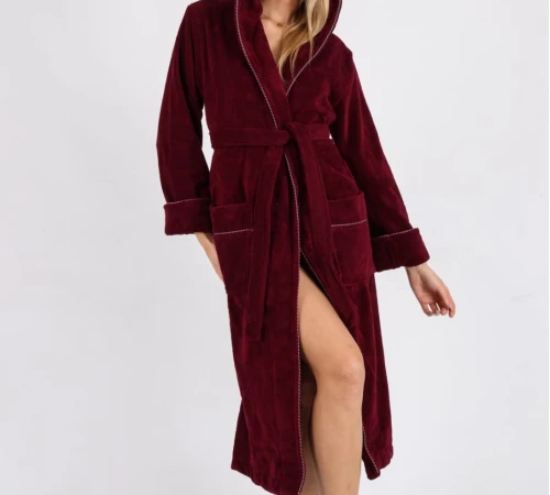 Халат М Gentle Rose bordo