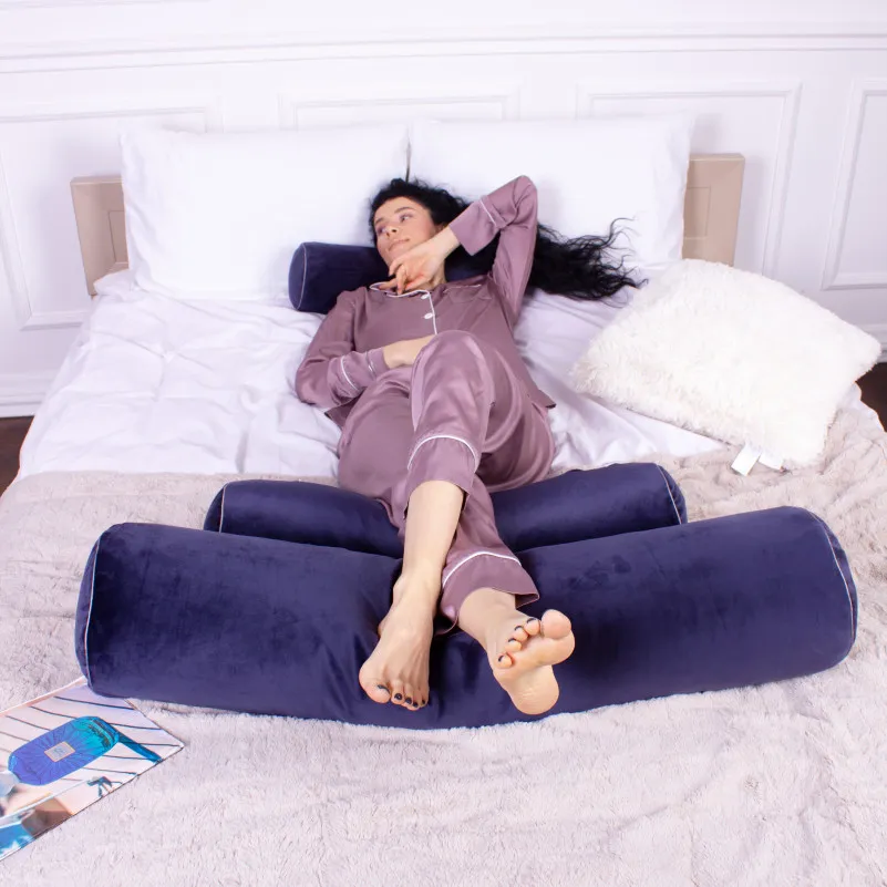 Подушка-валик №8399 Velvet Line 28-0006 Navy blue BamBoo - 6