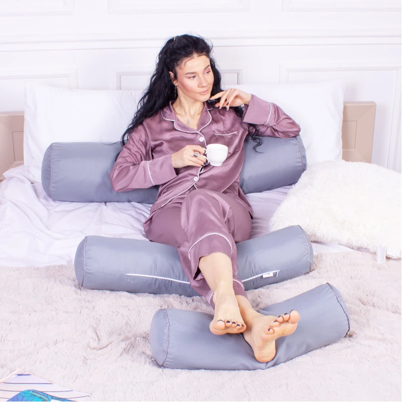 Подушка-валик №8102 Eco Line Gray EcoSilk