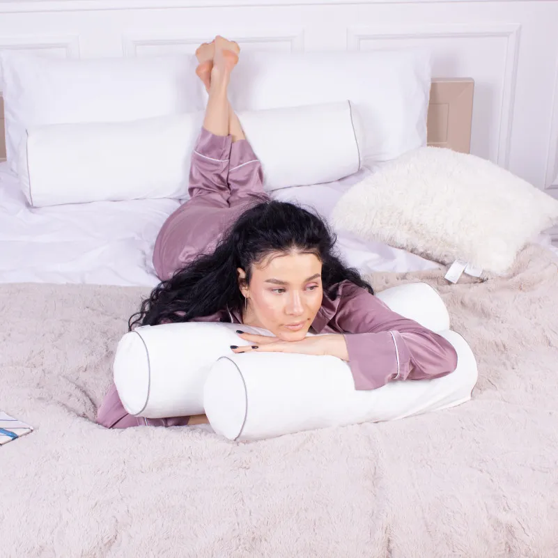 Подушка-валик №8521 Velvet Line 28-0001 White 50% Memory - 7