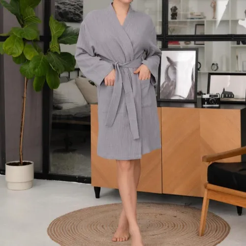 Халат "Muslin Touch" gray