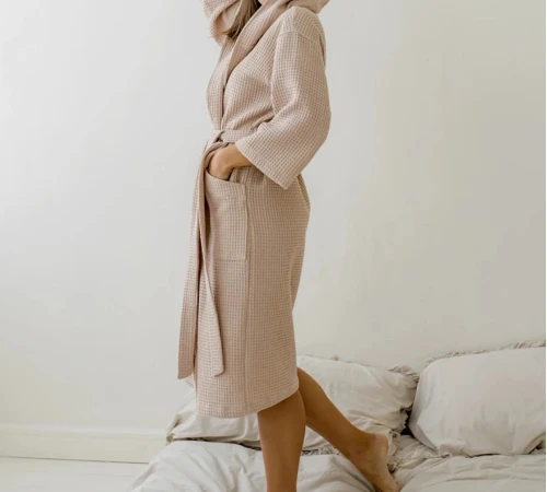 Халат "Cozy Waffle" beige