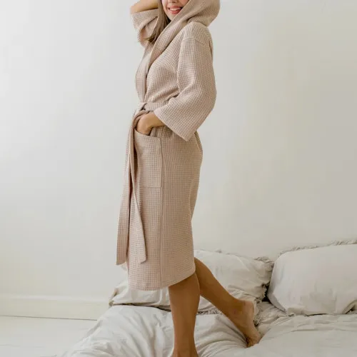 Халат "Cozy Waffle" beige