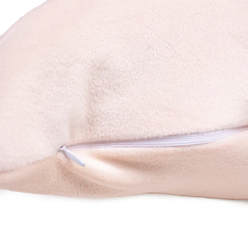 Подушка для беременных и отдыха Г-образная №8456 Velvet Line 28-0004 Cream EcoSilk велюр - 10